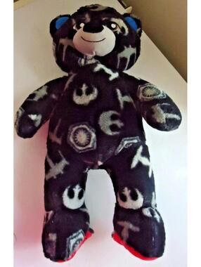 Build A Bear Star Wars Light Vs Dark Side Bear Reversible Feet Ears 16" Plush